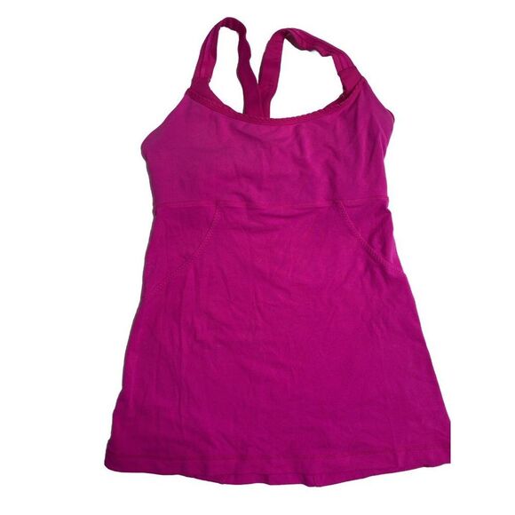 Lululemon Athletica 'Cross My Heart' Tank Top in Pink Size 6 - Picture 1 of 15